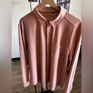 Vuori Men's Casual Button Down Shirt - Pink